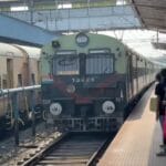 Palakkad Erode Memu train at Olavakkode palakkad