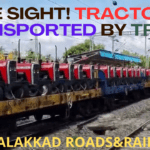Indian Railways Freight Train Loaded with 100+ Tractors | Kollengode - Muthalamada | Pollachi route