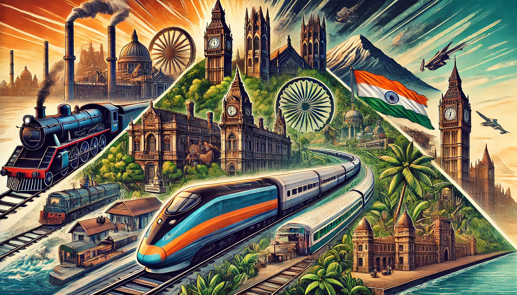 Indian Railways: From Colonial Tracks to Bullet Trains – A Journey Through Time