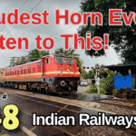 LOUD Horn Alert! 🚨 Palaruvi Express Blazes Past Level Crossing at Full Speed | Indian Train Spotting