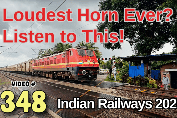 LOUD Horn Alert! 🚨 Palaruvi Express Blazes Past Level Crossing at Full Speed | Indian Train Spotting