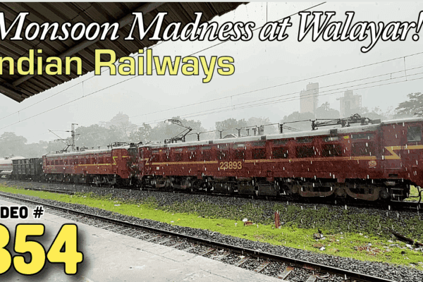Monsoon Railfanning at Walayar Railway Station 🌧️