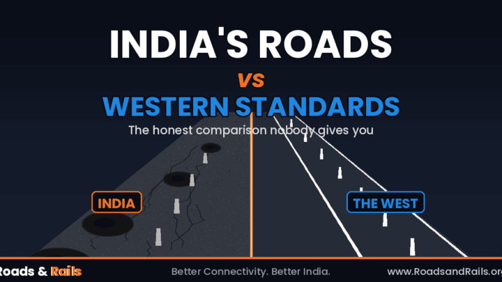 Honest comparison of India's roads vs Western standards: where India lags on safety and maintenance, and where it's leapfrogging the US and Europe.
